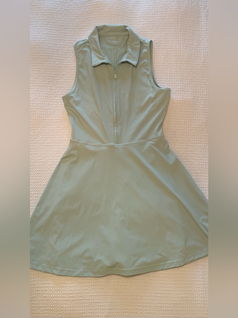 TravisMathew | Mint Green Zip Golf Dress | Built-In Shorts | Size = M